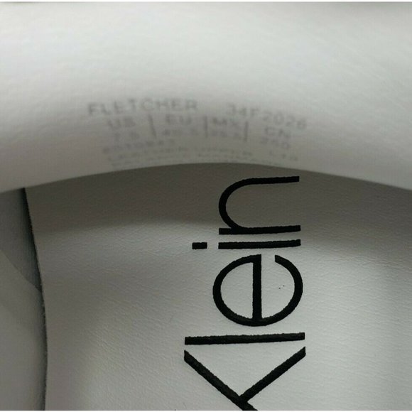 Calvin Klein Fletcher Leather Loafer White 7.5 NEW - Picture 10 of 11
